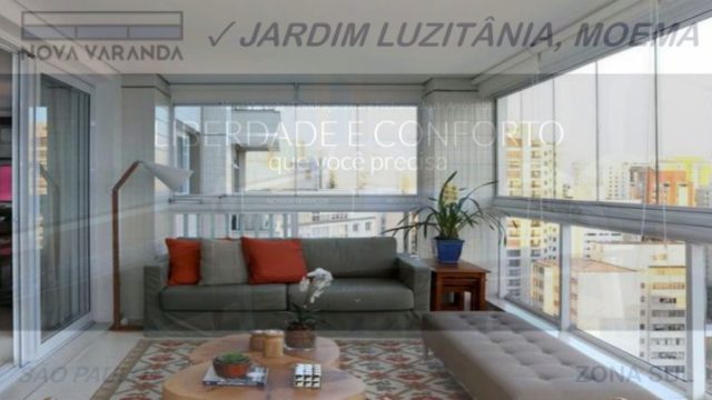 Fechamento de Sacadas de Vidro ✓ Envidraçamento de Varandas ✓ Envidraçamento de Sacadas de Vidro ✓ Cortinas de Vidro ✓ Persianas-Rolô Jardim Luzitânia (Moema)