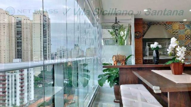 Fechamento de Sacadas de Vidro ✓ Envidraçamento de Varandas ✓ Envidraçamento de Sacadas de Vidro ✓ Cortinas de Vidro ✓ Persianas-Rolô Vila Siciliano (Santana, São Paulo)