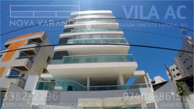 Envidraçamento de Sacadas Vila AC Mongaguá ® Nova Varanda