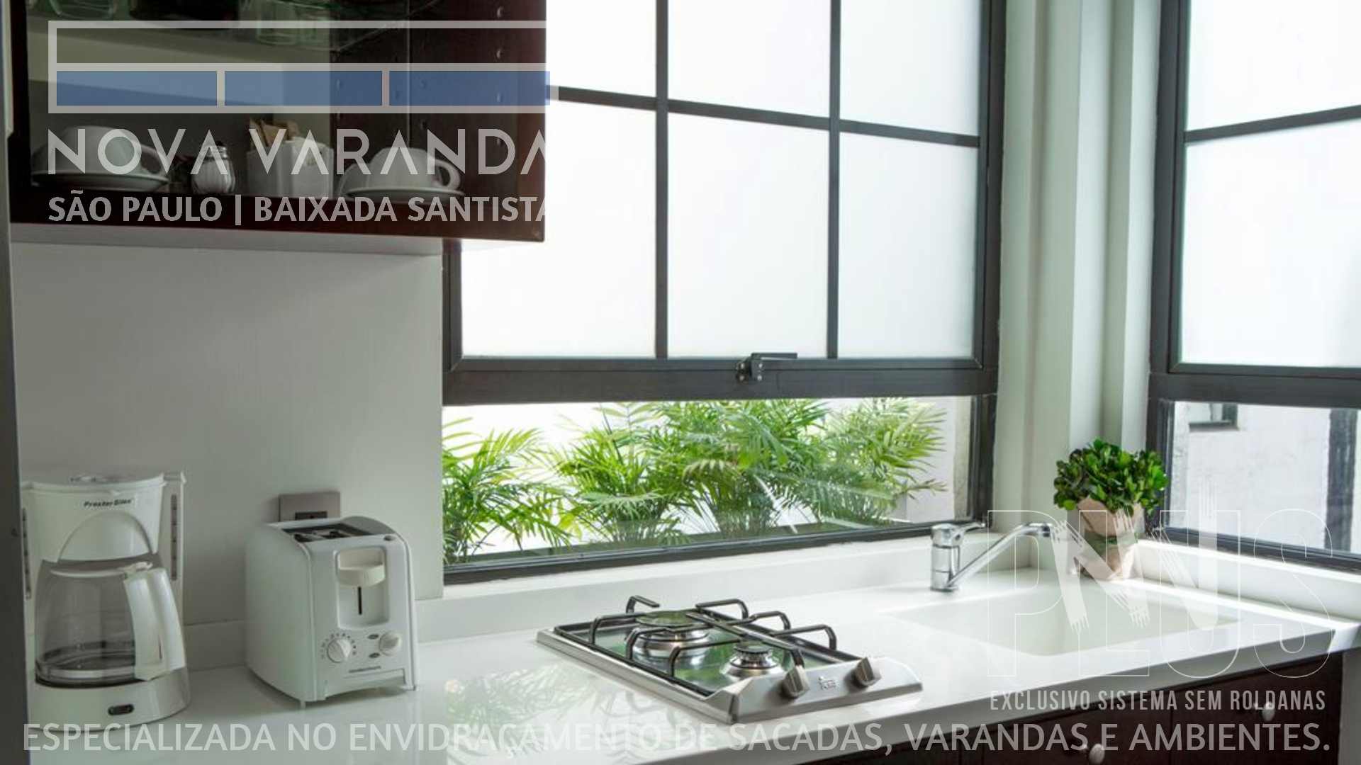 Ambientes e Varandas de Vidro ✨ Fechar Varanda Moderna e Valorizada Sob Medida ⛱️ Fechamento de Sacadas Campo Grande (Santos) ☎ 0800-8800