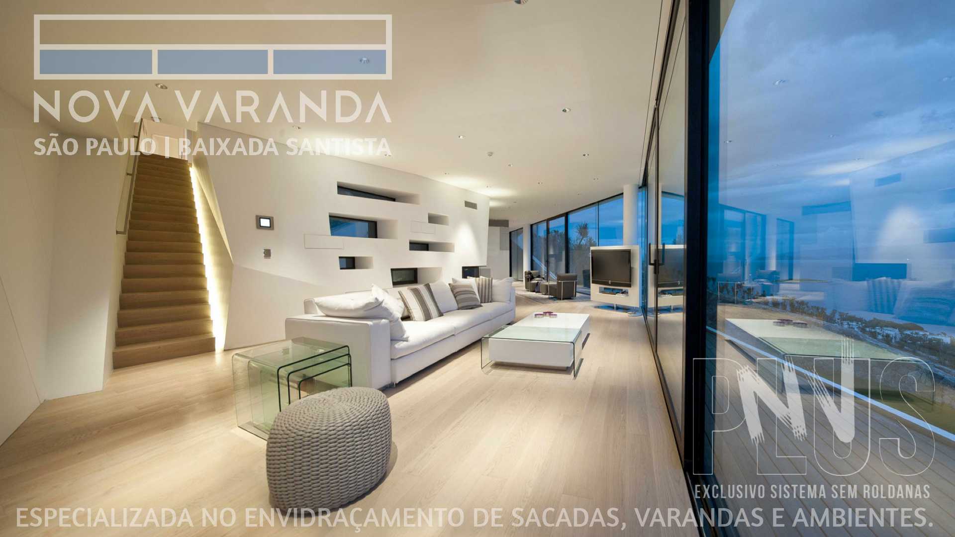 Ambientes e Varandas de Vidro ✨ Fechar Sacada Conforto Segurança Estilo e Design ⛱️ Fechamento de Sacadas Jd Casablanca (PRB) (Peruíbe) ☎ 0800-8800