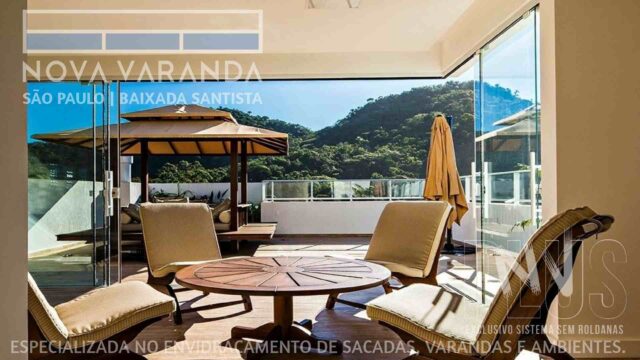 Ambientes e Varandas de Vidro ✨ Fechar Sacada Conforto Segurança Estilo e Design ⛱️ Fechamento de Sacadas Juquehy (São Sebastião) ☎ 0800-8800