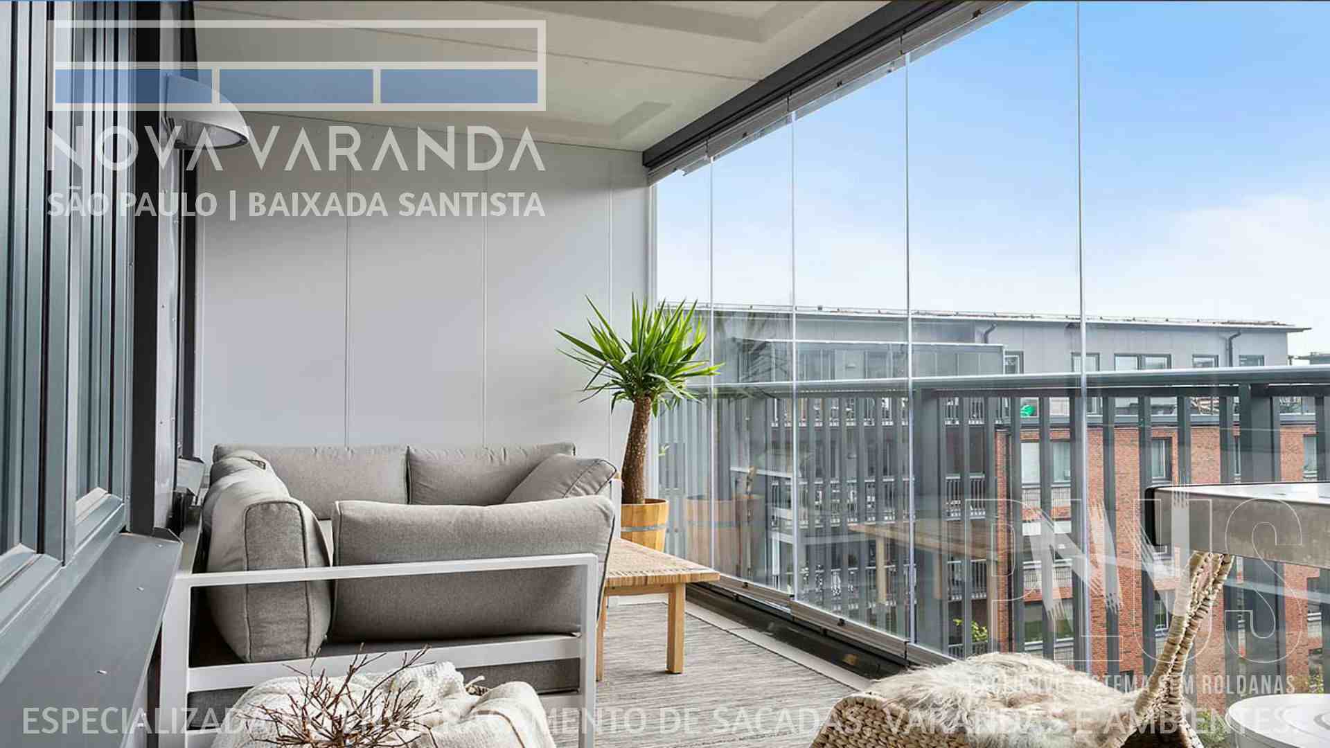 Ambientes e Varandas de Vidro ✨ Fechar Varanda Moderna e Estiloza Sob Medida ⛱️ Fechamento de Sacadas Juréia (São Sebastião) ☎ 0800-8800
