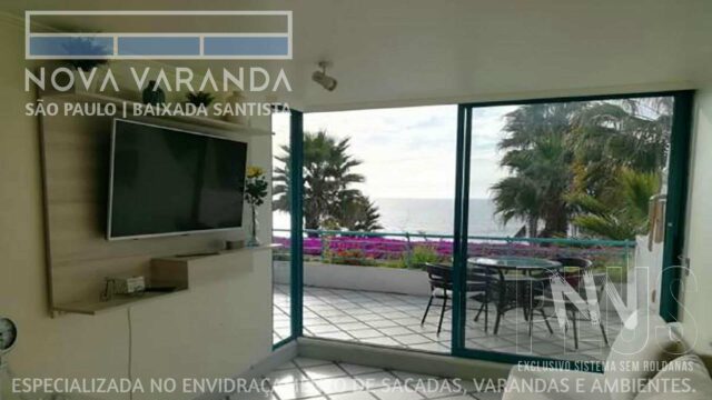 Ambientes e Varandas de Vidro ✨ Fechar Varanda Moderna e Estiloza Sob Medida ⛱️ Fechamento de Sacadas Lunamar (Mongaguá) ☎ 0800-8800