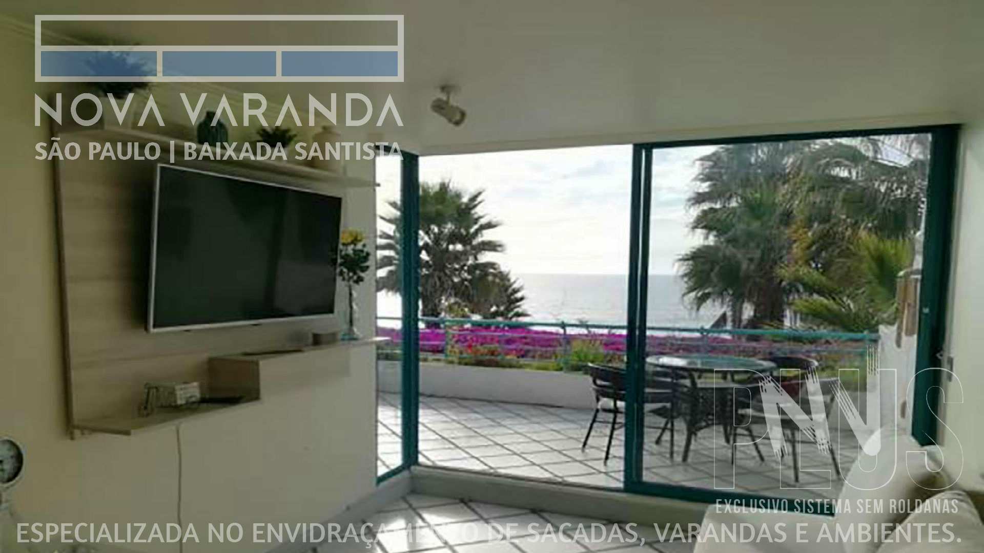 Ambientes e Varandas de Vidro ✨ Fechar Varanda Moderna e Estiloza Sob Medida ⛱️ Fechamento de Sacadas Lunamar (Mongaguá) ☎ 0800-8800