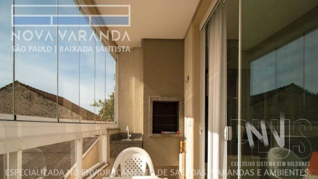 Ambientes e Varandas de Vidro ✨ Fechar Varanda Moderna e Valorizada Sob Medida ⛱️ Fechamento de Sacadas Maracanã (Praia Grande) ☎ 0800-8800