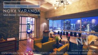 Fechamento de Sacadas Marapé » Ambientes Vidro NV®