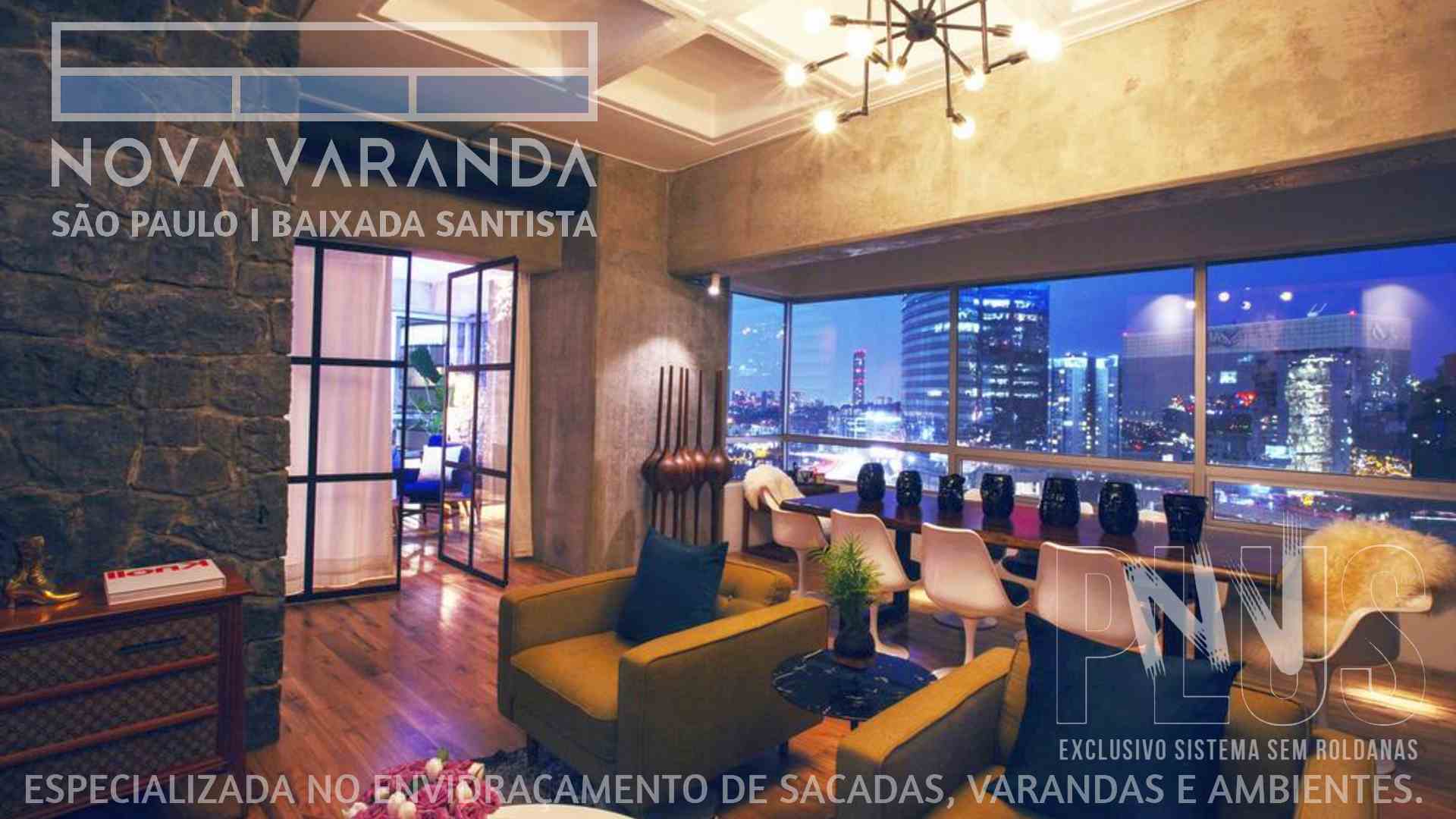 Ambientes e Varandas de Vidro ✨ Fechar e Transformar sua Sacada em um Espaço Funcional ⛱️ Fechamento de Sacadas Marapé (Santos) ☎ 0800-8800