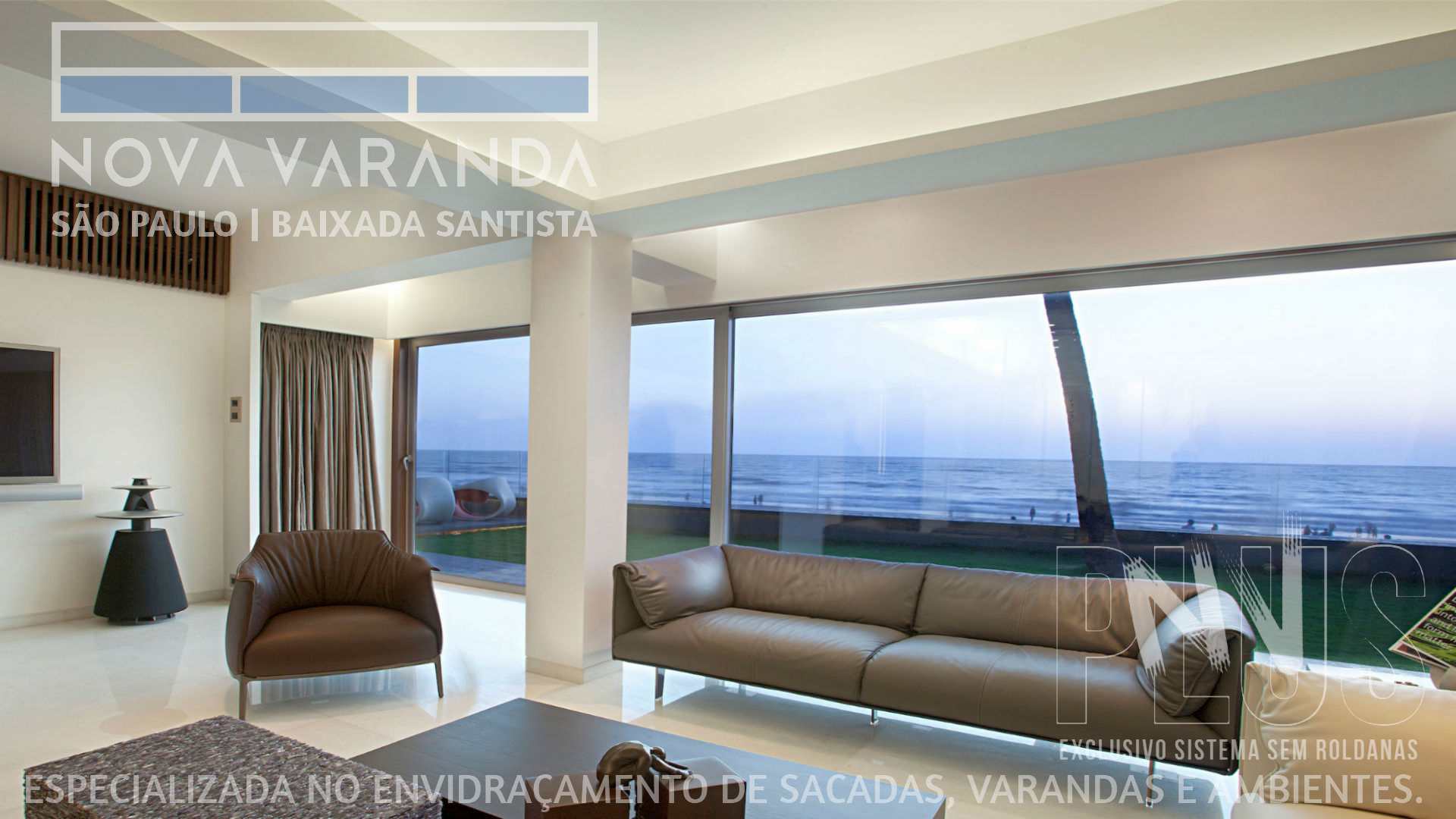 Ambientes e Varandas de Vidro ✨ Fechar Varanda Moderna e Estiloza Sob Medida ⛱️ Fechamento de Sacadas Maresias (São Sebastião) ☎ 0800-8800