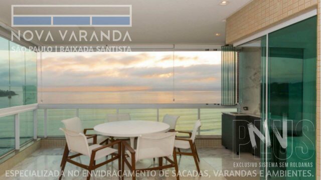 Ambientes e Varandas de Vidro ✨ Fechar Sacada Conforto Segurança Estilo e Design ⛱️ Fechamento de Sacadas Ocian (Praia Grande) ☎ 0800-8800