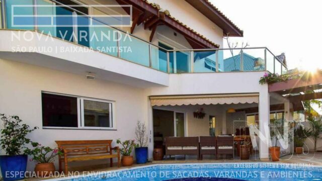 Ambientes e Varandas de Vidro ✨ Fechar Varanda Moderna e Estiloza Sob Medida ⛱️ Fechamento de Sacadas Parque Marinho (Mongaguá) ☎ 0800-8800