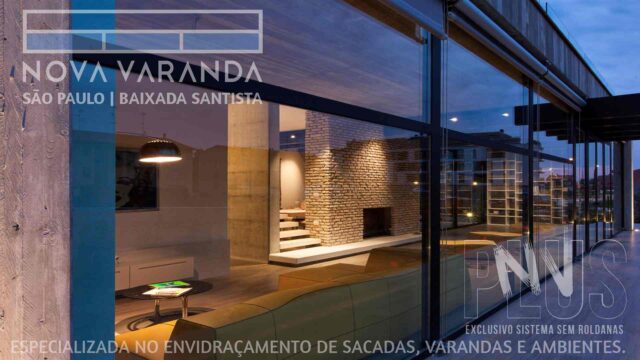 Ambientes e Varandas de Vidro ✨ Fechar Varanda Moderna e Valorizada Sob Medida ⛱️ Fechamento de Sacadas Pompéia (Santos) ☎ 0800-8800
