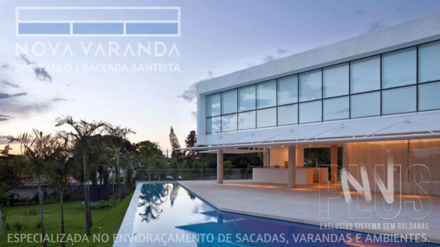 Ambientes e Varandas de Vidro ✨ Fechar Varanda Moderna e Valorizada Sob Medida ⛱️ Fechamento de Sacadas Praia do Pernambuco (Guarujá) ☎ 0800-8800