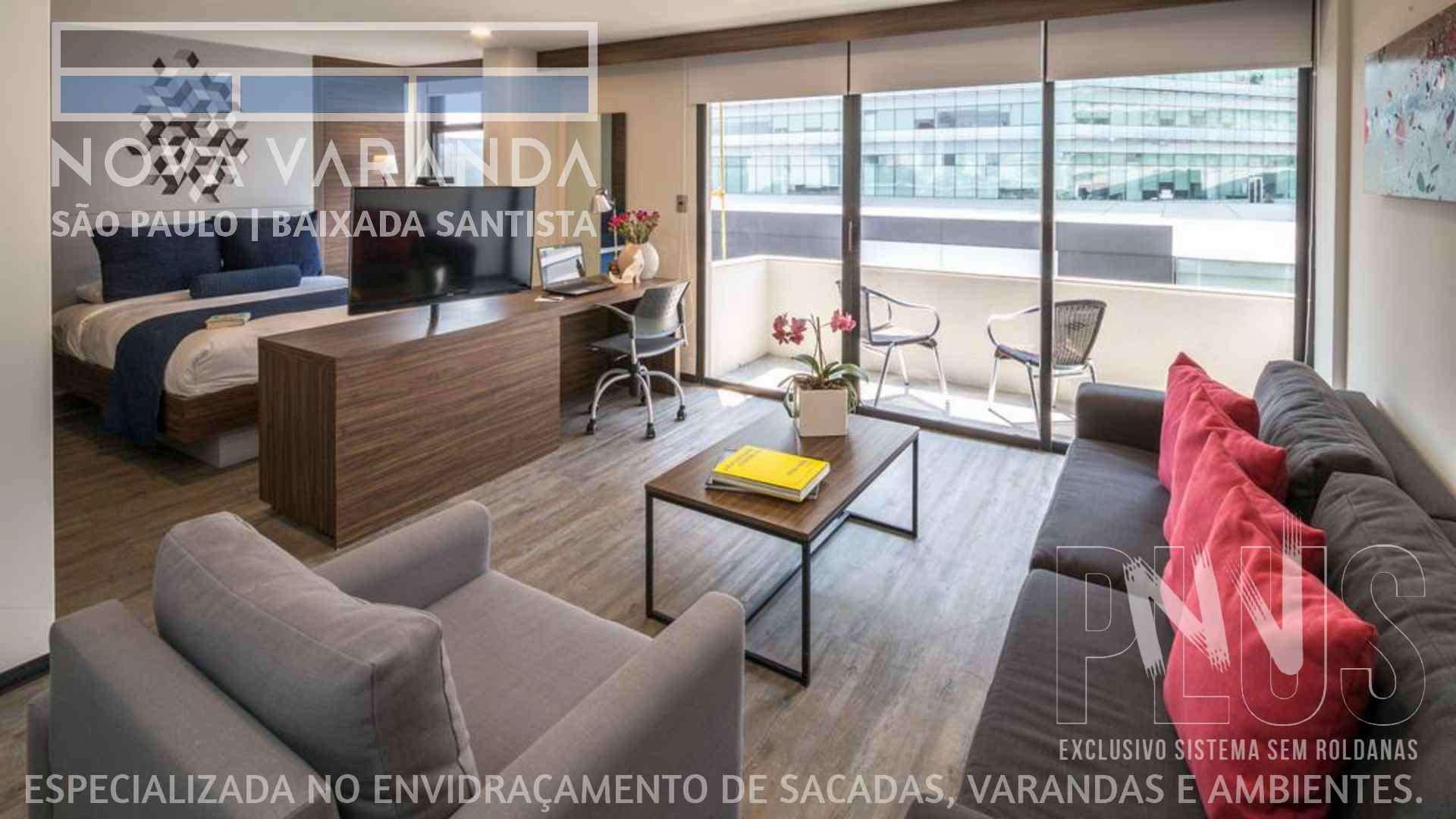 Ambientes e Varandas de Vidro ✨ Fechar Varanda Moderna e Estiloza Sob Medida ❖ Fechamento de Sacadas São Bernardo do Campo (SBC) (RMSP) ☎ 0800-8800