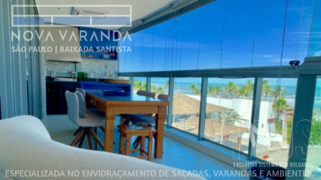 Ambientes e Varandas de Vidro ✨ Fechar Sacada Conforto Segurança Estilo e Design ⛱️ Fechamento de Sacadas Tupi (Praia Grande) ☎ 0800-8800