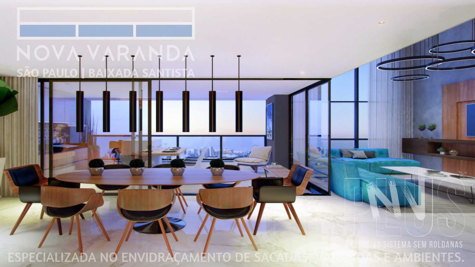 Ambientes e Varandas de Vidro ✨ Fechar e Transformar sua Sacada em um Espaço Funcional ⛱️ Fechamento de Sacadas Verde Mar (CGT) | (Caraguatatuba) ☎ 0800-8800