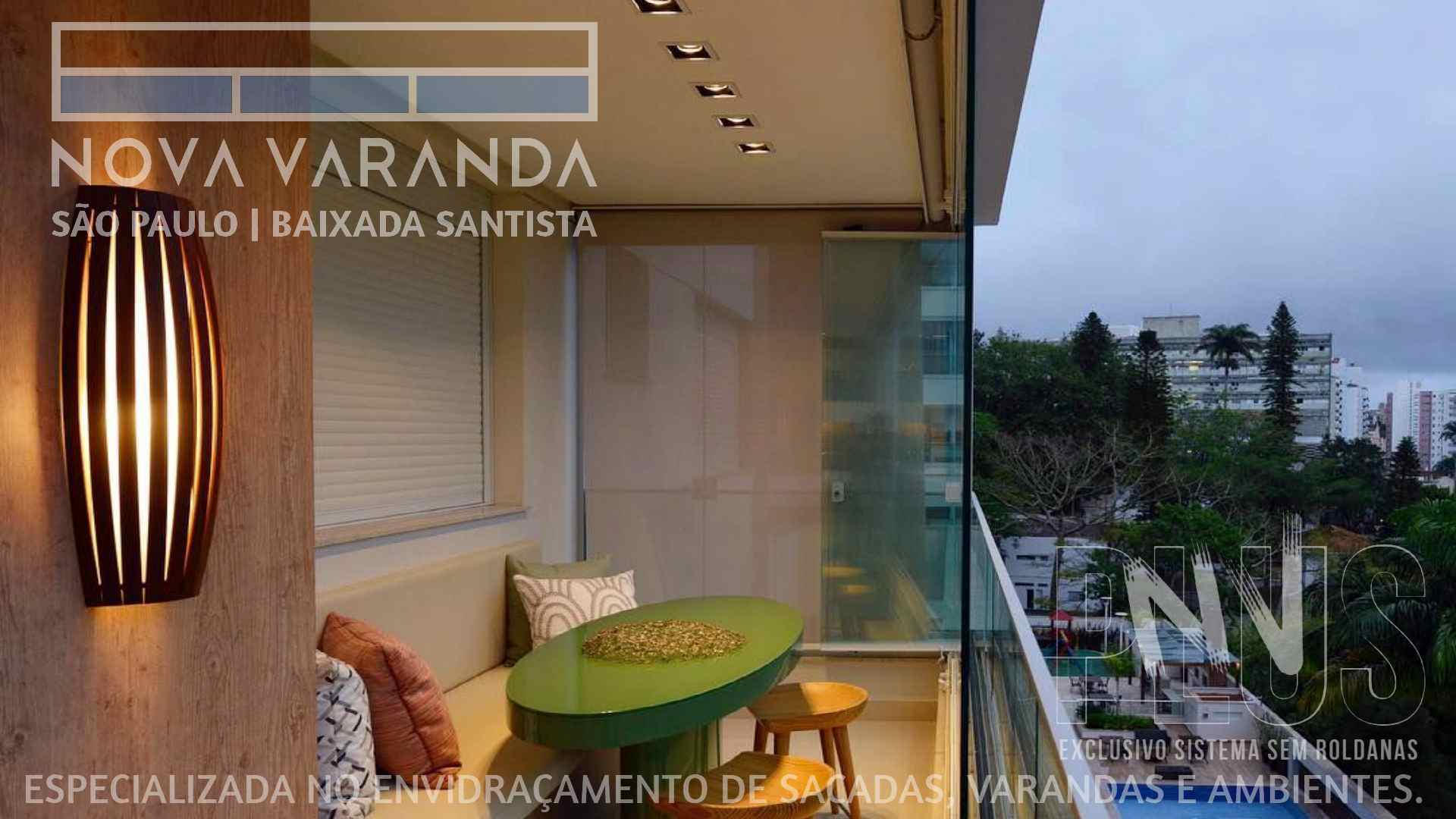 Ambientes e Varandas de Vidro ✨ Fechar Sacada Conforto Segurança Estilo e Design ⛱️ Fechamento de Sacadas Vila Ac (Mongaguá) ☎ 0800-8800
