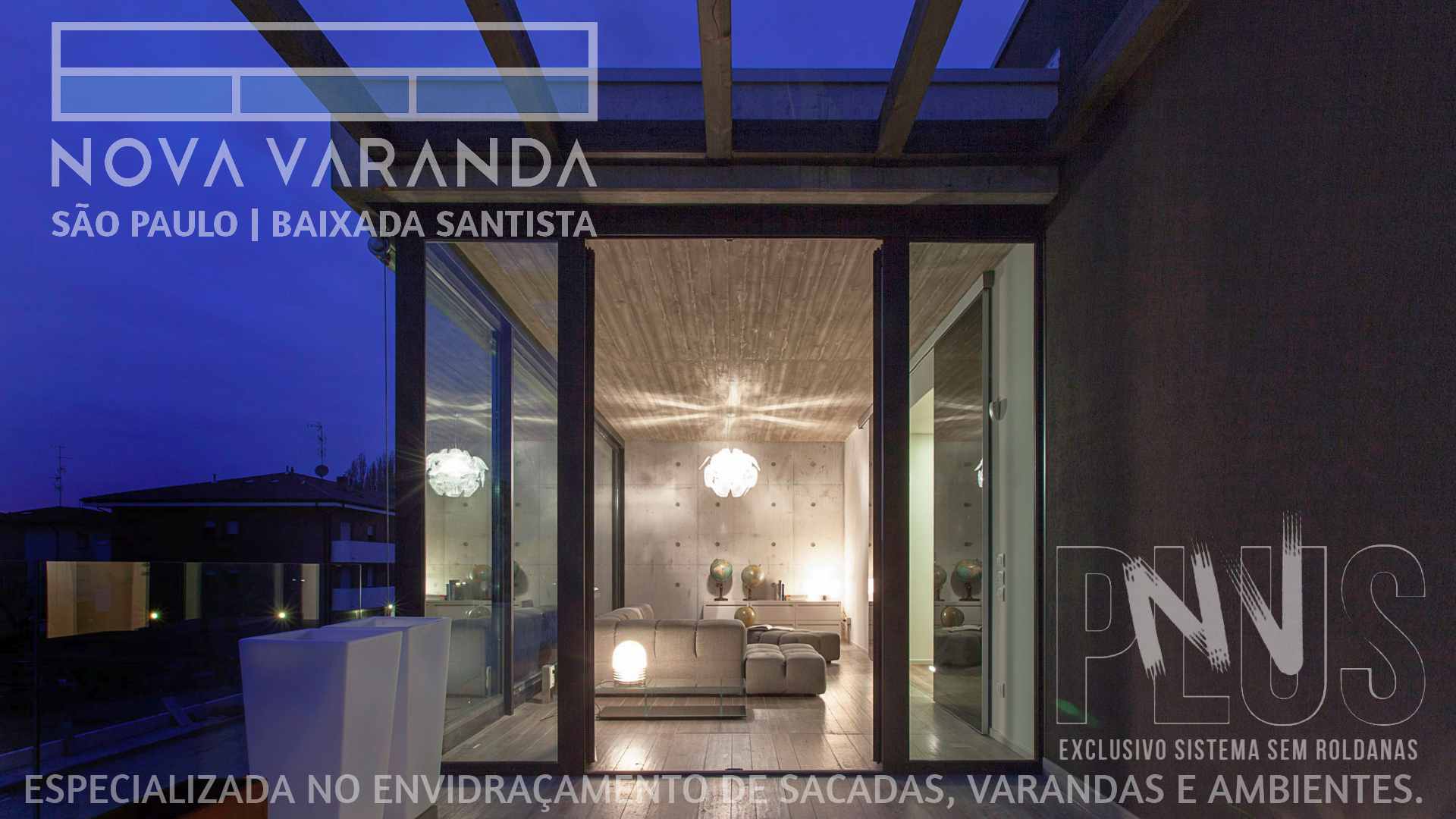 Ambientes e Varandas de Vidro ✨ Fechar Varanda Moderna e Valorizada Sob Medida ⛱️ Fechamento de Sacadas Vila Belmiro (Santos) ☎ 0800-8800