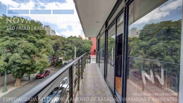 Ambientes e Varandas de Vidro ✨ Fechar Varanda Moderna e Valorizada Sob Medida ⛱️ Fechamento de Sacadas Vila Mathias (Santos) ☎ 0800-8800