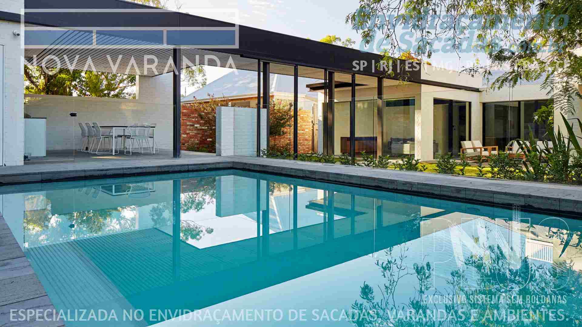 Ambientes e Varandas de Vidro ✨ Fechar Sacada Conforto Segurança Estilo e Design ❖ Fechamento de Sacadas Espírito Santo, (ES) (Esp. Santo) NV® ☎ 0800-8800-2424