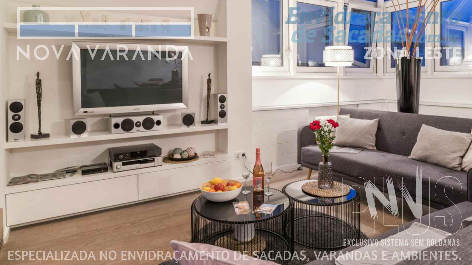Ambientes e Varandas de Vidro ✦ Fechar Varanda Moderna e Estiloza Sob Medida ❖ Fechamento de Sacadas Brás, (ZLSP) (Zona Leste | São Paulo) ☎ 0800-880-2424