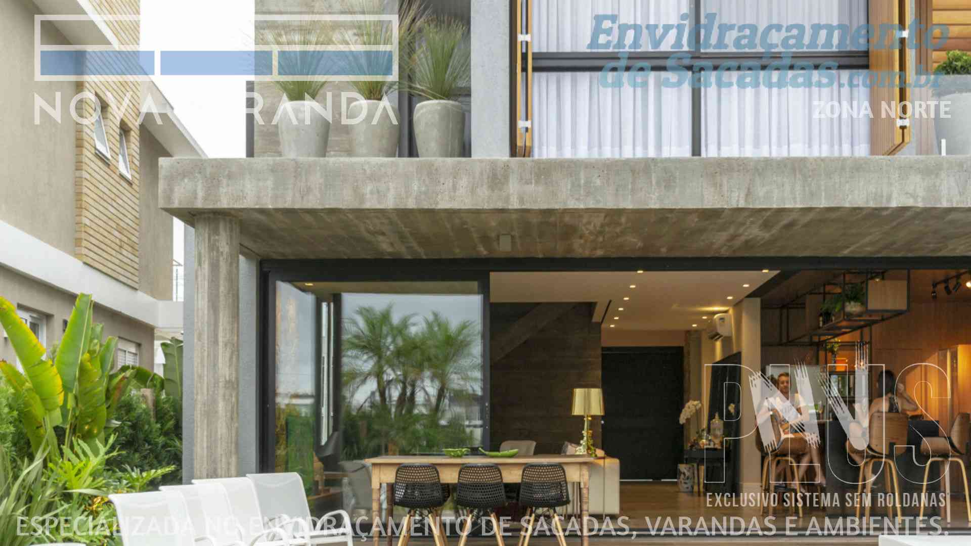 Fechamento de Sacadas Casa Verde