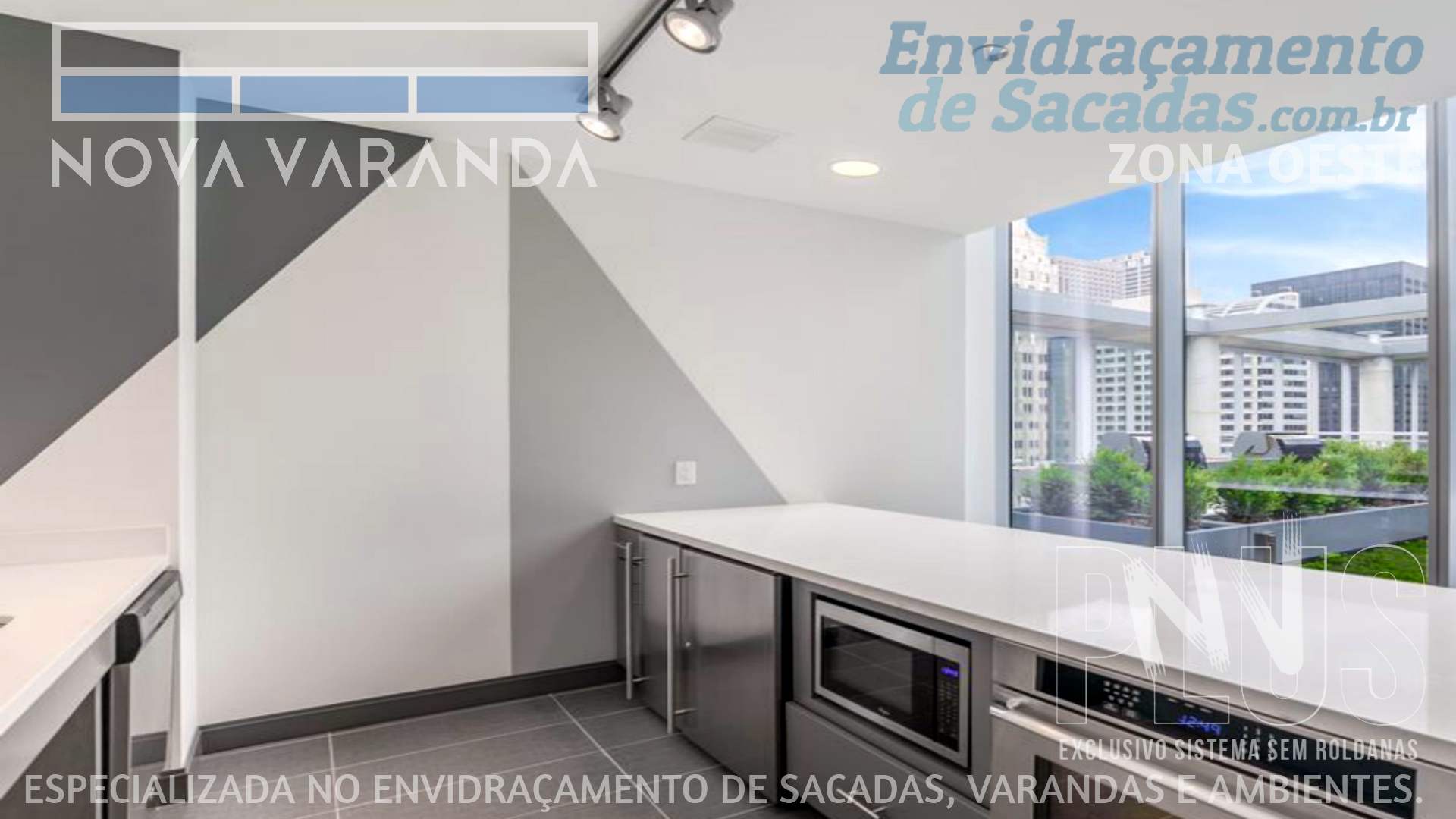 Ambientes e Varandas de Vidro ✦ Fechar Sacada Conforto Segurança Estilo e Design ❖ Fechamento de Sacadas Jardim Sílvia (ZOSP) (MORUMBI | Zona Oeste | São Paulo) ☎ 0800-880-2424