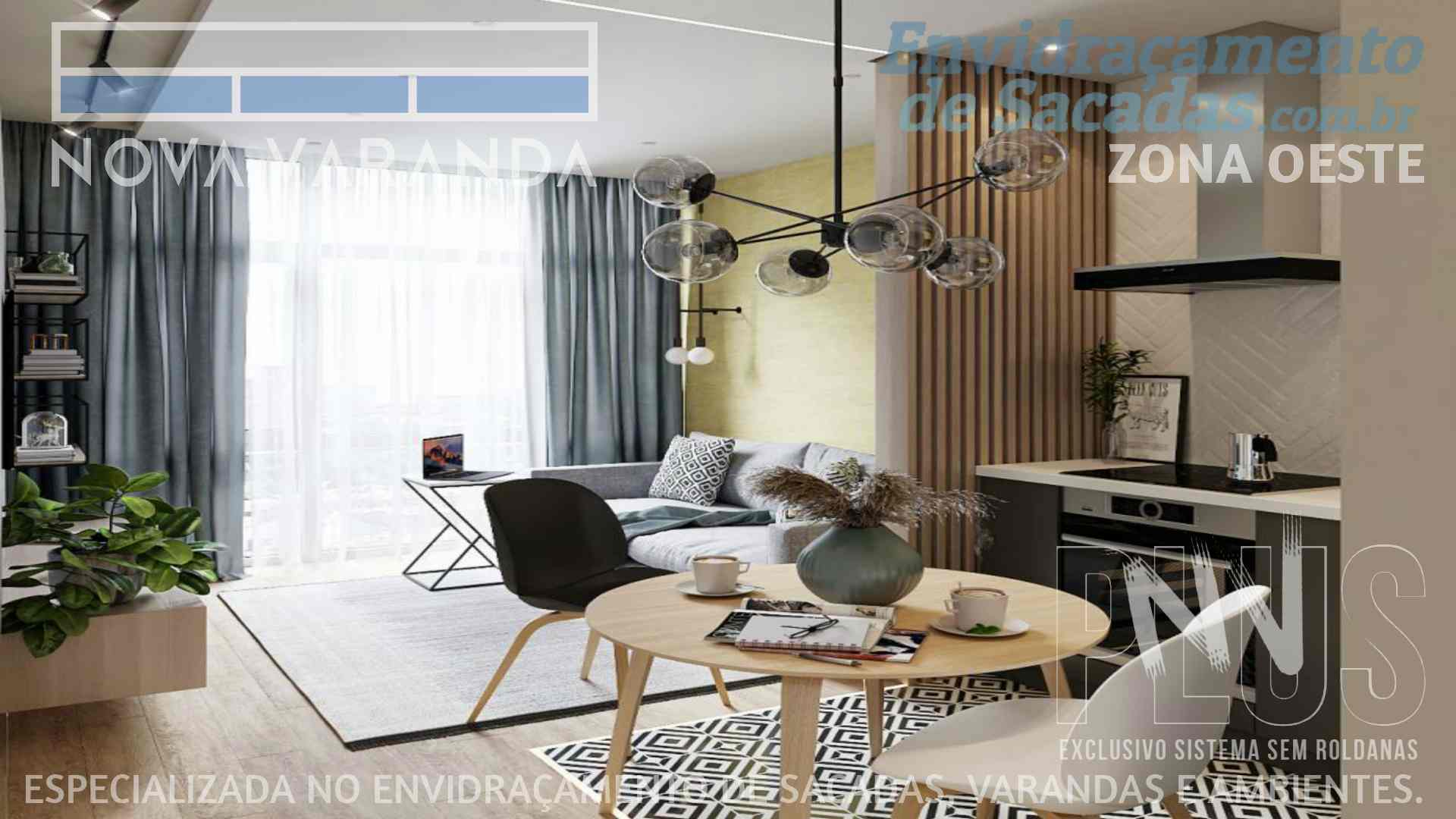 Ambientes e Varandas de Vidro ✦ Fechar Varanda Moderna e Estiloza Sob Medida ❖ Fechamento de Sacadas Parque Maria Domitila (ZOSP) (Vila dos Remédios | Zona Oeste | São Paulo) ☎ 0800-880-2424