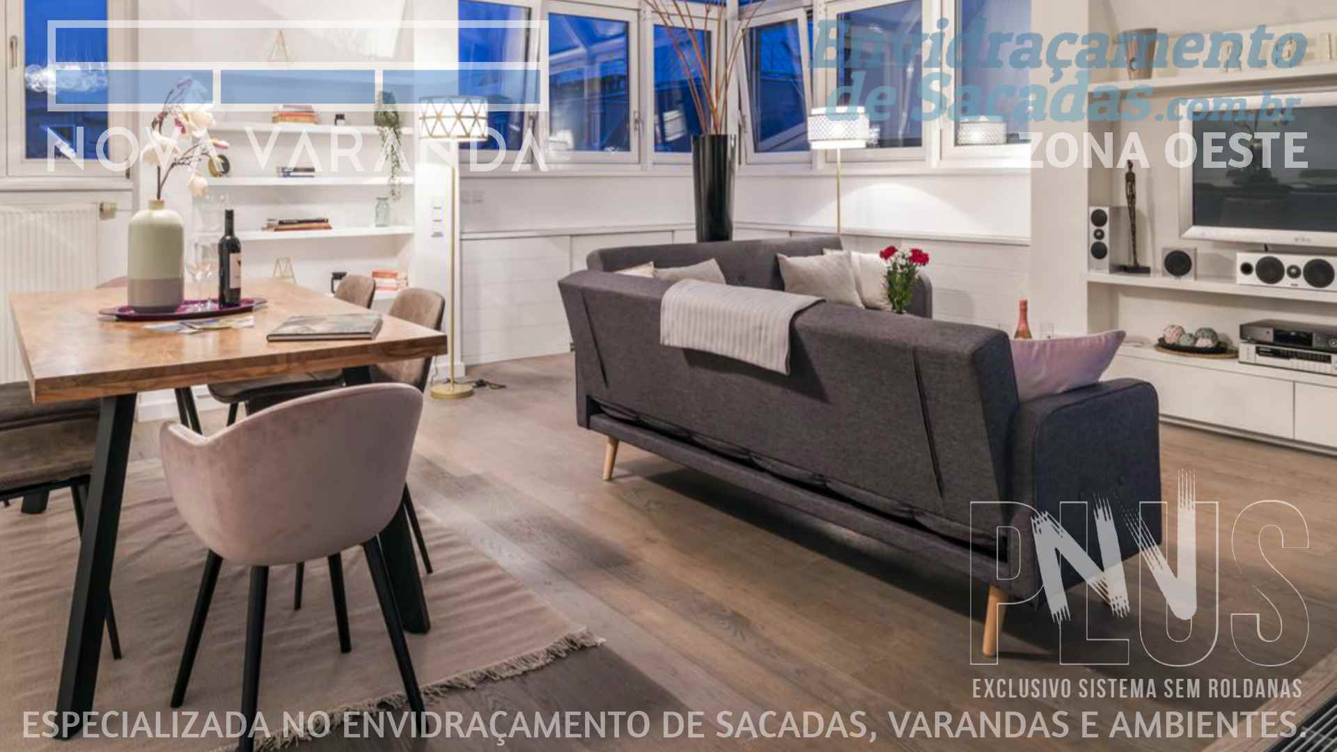 Ambientes e Varandas de Vidro ✦ Fechar Varanda Moderna e Estiloza Sob Medida ❖ Fechamento de Sacadas Vila Nogueira (ZOSP) (ALTO DE PINHEIROS | Zona Oeste | São Paulo) ☎ 0800-880-2424
