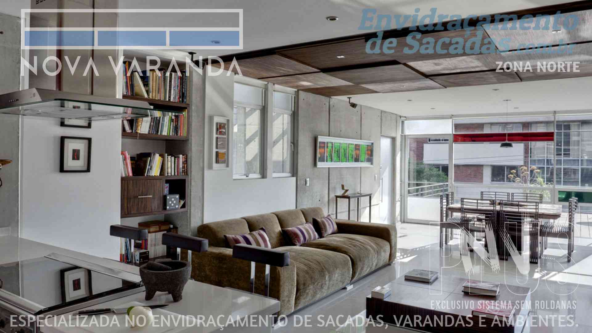 Ambientes e Varandas de Vidro ✦ Traga Valor e Estilo para Fechar a Sacada do seu imóvel ❖ Fechamento de Sacadas Vila Zélia (ZNSP) (SANTANA | Zona Norte | São Paulo) ☎ 0800-880-2424