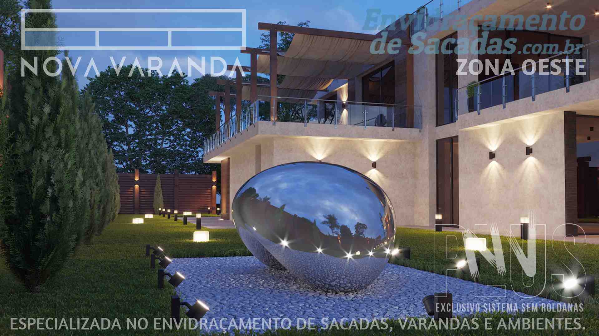 Ambientes e Varandas de Vidro ✦ Fechar Sacada Conforto Segurança Estilo e Design ❖ Fechamento de Sacadas Zona Oeste (ZOSP | São Paulo) ☎ 0800-880-2424